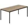 Monarch Specialties Table Set 3pcs Set Coffee End Black Metal Dark Taupe Laminate Contemporary Modern - image 3 of 4