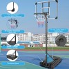 Portable Basketball Hoop & Goal Basketball Stand Height Adjustable 6.2-8.5ft with 35.4Inch Transparent Backboard & Wheels - 4 of 4