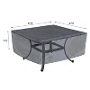 Summerset Shield Occasional Table Square/Round Cover Ultimate Protection for Your Outdoor Furniture Mercury - 2 of 4