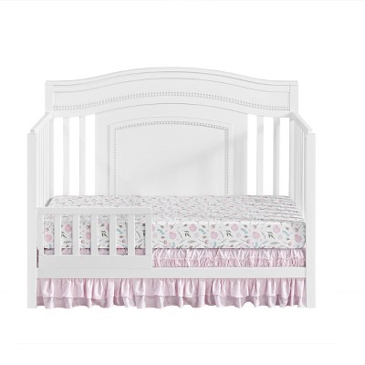 White Solid Wood Toddler Bed Guard Rail Conversion Kit