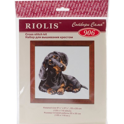 RIOLIS Counted Cross Stitch Kit 9.75"X9.75"-Dachshund (15 Count)