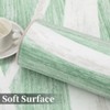 Modern Washable 8'x10' Area Rug for Living Room Bedroom - Modern Wave Distressed Design Rug Non-Slip Ultra-Thin Home Decor, Warping, Green - 4 of 4