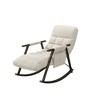 CENGHU Casual Folding Rocking Chair Upholstered, Lounge Rocking Chair Adjustable High Back and Foot Rest, Modern Accent Recliner Chair for Adults - 4 of 4
