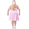 Rubies Women's Plus Size Barbie Movie Perfect Day Pink Gingham Dress - 3 of 4