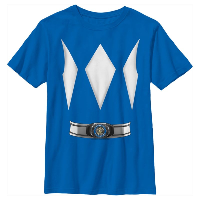 Boy's Power Rangers Blue Ranger Costume Tee T-Shirt, 1 of 6