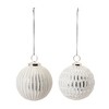 Melrose Frosted Glass Ball Ornament (Set of 6) - 2 of 4
