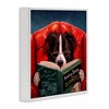 Stupell Industries Sheep Dog Reading for Dummies, 17" x 17" - 3 of 4