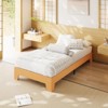 Platform Wood Bed Frame with Wooden Slat and Metal Slat Support, Underbed Space for Storage - 2 of 4