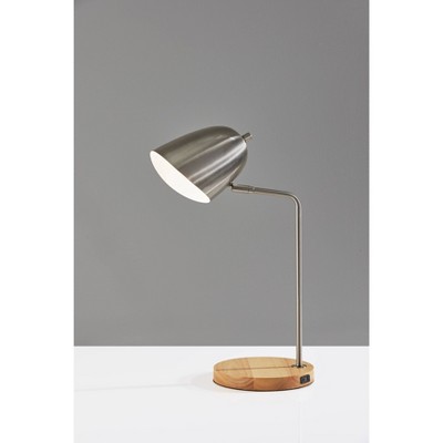 Jude Desk Lamp Brushed Steel Natural - Adesso