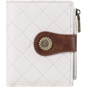 BEAFUP Women's Wallet,Slim RFID Blocking Bifold Wallet with Zipper Coin Pocket – PU Leather Compact Card Holder - 1 of 4