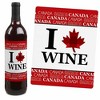 Big Dot of Happiness Canada Day - Canadian Party Decorations for Women and Men - Wine Bottle Label Stickers - Set of 4 - 4 of 4