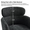 Curt Boucle Elevated Backrest Dining Chair with Metal Legs Set of 4 | Artful Living Design - 4 of 4