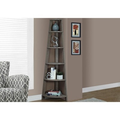 TOAOTBNBO 5 Tier Ladder Bookshelves with Thick Panel, Narrow Storage Bookcase for Display Modern Corner Shelf for Small Space