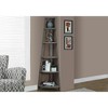 Bookshelf, Bookcase, Etagere, Corner, 5 Tier, 72"h, Office, Bedroom, Brown Laminate, Contemporary, Modern - 2 of 4