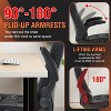 FDW PC Gaming Chair Office Chair Desk Chair with Lumbar Support Flip Up Arms Headrest - 3 of 4