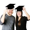 Big Dot of Happiness Silver Graduation Hat Decorations - DIY Large Party Essentials - 20 Count - 3 of 4