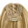 Jessie's Wig Women'S Hairpiece Clip In Human Hair Topper Full Coverage Straight #613 Color 1 Pc/Pack - 2 of 4