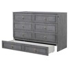 YOOCOZZ Queen Size Murphy Bed with Large Bottom Storage Drawer and Classic Faux Drawers Design - 4 of 4
