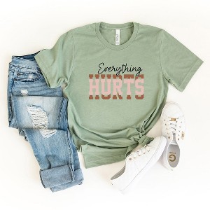 Simply Sage Market Women's Everything Hurts Short Sleeve Graphic Tee - 1 of 3
