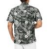 LA LEELA Mens Hawaiian Shirts Short Sleeve Button Down Shirt Men's Vacation Shirts Summer Beach Casual Aloha Shirts for Men Funny - 3 of 4