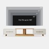 JVNOXK-Modern Entertainment Center with Extendable TV Stand Features 4 Large Storage Cabinets Accommodates up to 120-inch TV Ideal for Living Rooms - 4 of 4