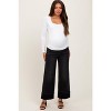 Pinkblush Black Cuffed Relaxed Wide Leg Maternity Jeans - 2 of 4