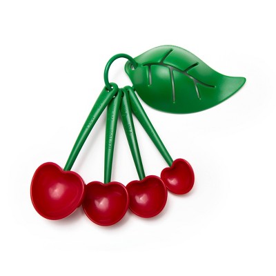 Ototo Mon Cherry Measuring Spoons and Egg Separator