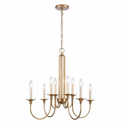 Elk Home Cecil 8 - Light Chandelier in  Natural Brass