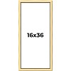 PosterPalooza | Panoramic Simple Gold Picture Frame - UV Acrylic, Foam Board Backing, Hanging Hardware - 2 of 4