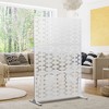 PexFix 72 in. x 47 in. Outdoor Privacy Rectangle Screen Galvanized Steel Panel Divider in White - 2 of 4