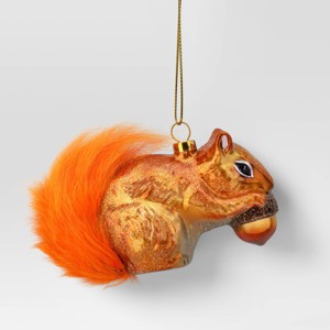 3.5" Christmas Glass Squirrel Ornament - Wondershop™ - 1 of 3