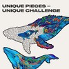 Unidragon Milky Whales 98 Piece Shaped Wooden Jigsaw Puzzle - 2 of 4
