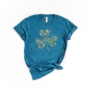 Simply Sage Market Women's  Color Shamrocks St. Patrick's Day Short Sleeve Graphic Tee - 1 of 2