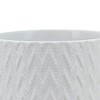 Gulches 8" Diamond Grooved Ceramic Planter with Drainage Hole and Stand - 8x8x7 Size, Fit for Any Hall, Bedroom, Florist etc. - 4 of 4