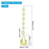 Unique Bargains Crystal Pendants Teardrop Beads for DIY Lamp Arts Crafts Decoration 6 Pcs - 2 of 4