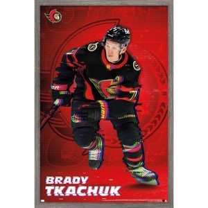 Trends International NHL Ottawa Senators - Brady Tkachuk 20 Framed Wall Poster Prints - 1 of 4