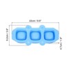 Unique Bargains Silicone Flexible Reusable 3-Cavity Ice Cube Trays 2 Pcs - 2 of 4
