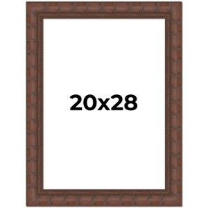 PosterPalooza | 20x28 Wide Bamboo Picture Frame, UV Acrylic, 4 Finishes - Brown, Black, Silver, and Natural - 1 of 4