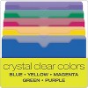 Pendaflex Poly File Jackets, Straight Tab, Letter Size, Assorted Colors, 10/Pack - 2 of 4