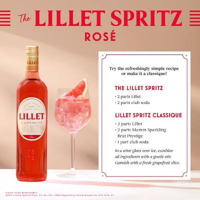 Lillet Aperitif Rose - 750ml Bottle