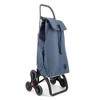 Rolser I-Max MF 6 Wheel Stair Climber Foldable Shopping Trolley Denim - 3 of 4