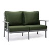 Leisuremod Walbrooke Modern 3 Piece Patio Set with Grey Aluminum Frame - 4 of 4