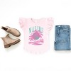 The Juniper Shop Retro Malibu Palm Tree Flutter Sleeve Tee - 4T - Ballerina - 3 of 4