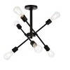 Elegant Lighting Axel 6 lights black flushmount - 3 of 4