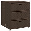 Garden Storage Cabinet PE rattan, Powder-coated steel  vidaXL - 2 of 4