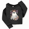 Coquette Ghost Roses - Toddler Long Sleeve Graphic Tee and Youth Long Sleeve Graphic T-Shirt - 2 of 4