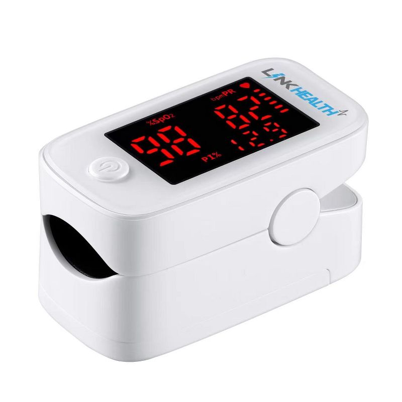 Link Health Series Fingertip Pulse Oximeter With SPO2 Monitor Blood Oxygen Saturation Sensor LED Screen, 3 of 7