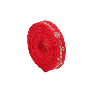 Unique Bargains Gift Wrap Ribbons Polyester Red 179.13"x0.39" 1 Pc - 1 of 4