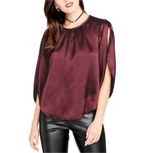 Rachel Roy Womens Julia Textured Knit Blouse - 1 of 1