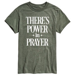 Men's - Instant Message - There's Power In Prayer Short Sleeve Graphic T-Shirt - 1 of 4